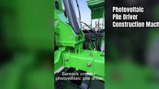 Фотоэлектрический сваебойный станок, дорожное ограждение, строительная техника, гусеничная сваебойная установка