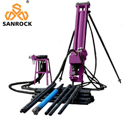 Качество  Portable Bucket DTH Drilling Rig Machine SRQD70 Mining Borehole Rotary Drilling Rig Фабрика