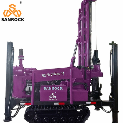 Гидравлическая буровая машина Yunnei Engine Crawler Water Well Drilling Rig 4800 KG