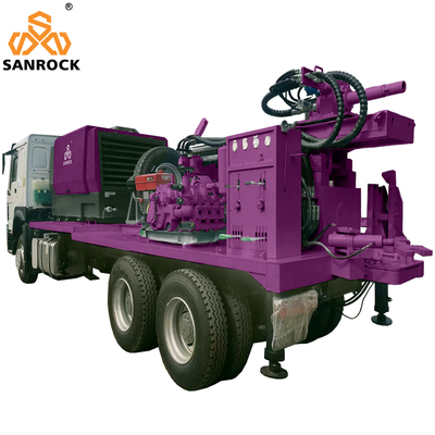 Нагрузка на грузовик оборудование для бурения скважин для воды гидравлическая машина для бурения скважин для воды