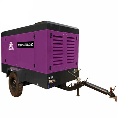 G2*1 G3/4*1 Выходной клапан Добыча вращающийся винтовый воздушный компрессор с дизельным двигателем