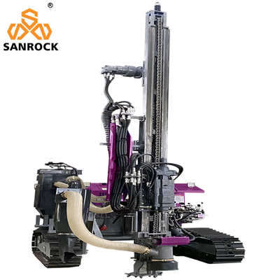 Top Hammer Hard Rock Mining Hydraulic DTH Drill Rig с мощностью 22 кВт Max.Impulse Power