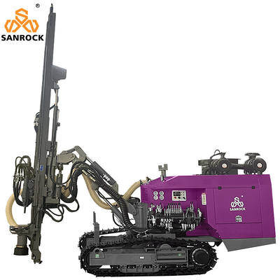 Top Hammer Hard Rock Mining Hydraulic DTH Drill Rig с мощностью 22 кВт Max.Impulse Power