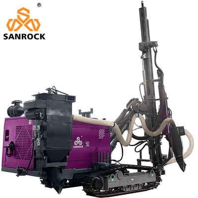 Top Hammer Hard Rock Mining Hydraulic DTH Drill Rig с мощностью 22 кВт Max.Impulse Power