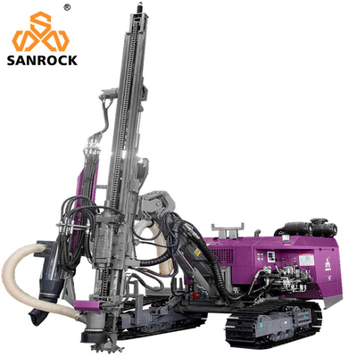 Top Hammer Hard Rock Mining Hydraulic DTH Drill Rig с мощностью 22 кВт Max.Impulse Power