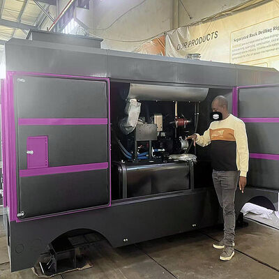 Компрессор воздуха с винтовым двигателем  для бурения скважин для воды Компрессор воздуха для бурильщиков