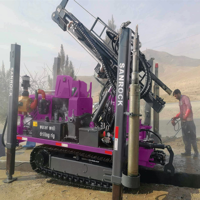 153KW Crawler Водяной скважины буровой установки Подъемная сила 50Т Гидравлическая скважина буровой установки Водяной буровой машины