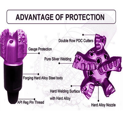 PDC Bit Matrix Body 8 1/2 Inches 215.90mm Far Eastern Drilling PDC Rock Bit
