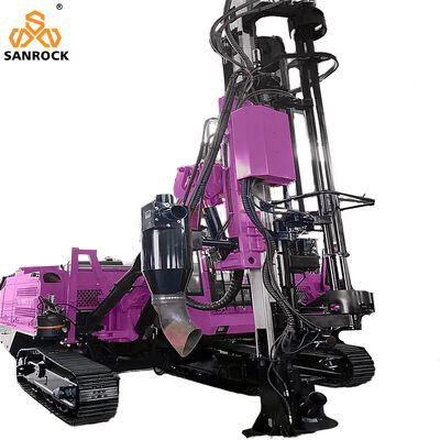 Crawler Drilling Rig Hard Rock Borehole Drill Rig High Efficiency DTH Hammer Drilling Machine