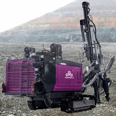 Добыча горных пород Взрывная буровая установка Мощность 194 кВт Crawler DTH буровая машина Гидравлическая буровая установка