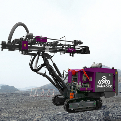 Добыча горных пород Взрывная буровая установка Мощность 194 кВт Crawler DTH буровая машина Гидравлическая буровая установка