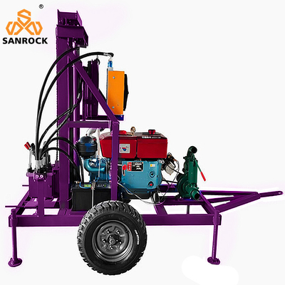 Портативная буровая установка для скважин с водой Мощность 22 HP Гидравлическая буровая машина глубоководная буровая установка
