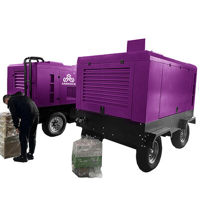 Винтовой воздушный компрессор, 2 колеса, воздушный компрессор высокого давления, небольшая воздушная компрессорная машина