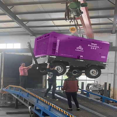 Высокоэффективный винтовой воздушный компрессор 15бар Горнодобывающая ротационная винтовая воздушная компрессорная машина