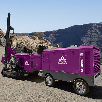 Буровая установка на гусеничном ходу с большим крутящим моментом для бурения скважин, оборудование для бурения в твердых породах, буровая машина для бурения скважин методом пневмоударного бурения