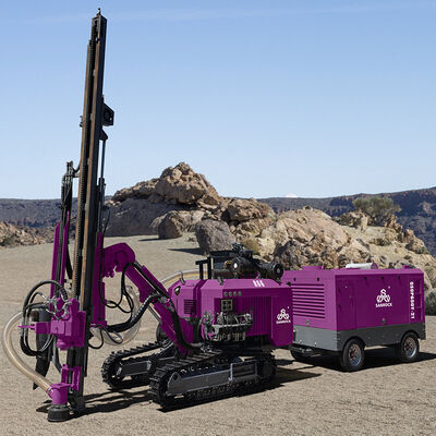 Буровая установка на гусеничном ходу с большим крутящим моментом для бурения скважин, оборудование для бурения в твердых породах, буровая машина для бурения скважин методом пневмоударного бурения