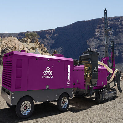 Буровая установка для бурения скважин, гидравлическая, для бурения скважин с погружным пневмоударником, высокопроизводительная, переносная буровая установка с погружным пневмоударником