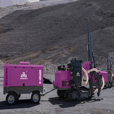 Гидравлическая буровая установка с молотком DTH Сила подъема 25KN Горная буровая машина Crawler Буровая установка