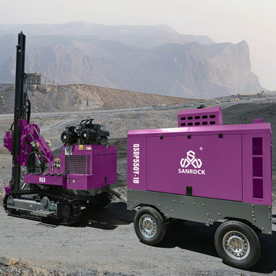 Гидравлическая буровая установка с молотком DTH Сила подъема 25KN Горная буровая машина Crawler Буровая установка