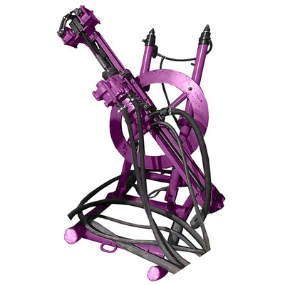 Hydraulic Pneumatic DTH Drilling Machine Impact Frequency 34HZ Surface Borehole Drilling Rig