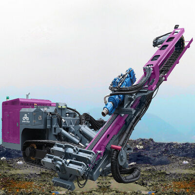 Роторная буровая установка DTH с углом поворота 360° с максимальной глубиной бурения 150 м и гидравлическим управлением для бурения взрывных скважин в твердых породах