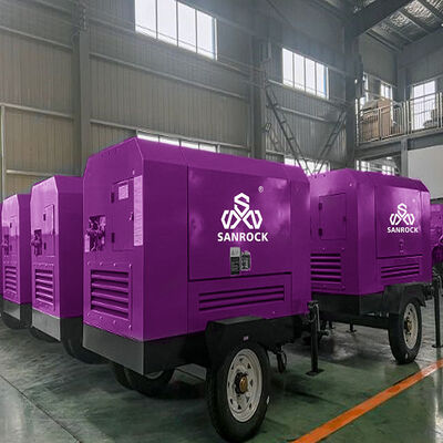 Свинцовый воздушный компрессор Дизельный вращающийся воздушный компрессор Машина портативный воздушный компрессор