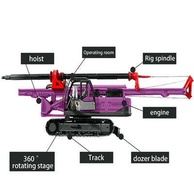 Кроулер Ротационный буровой агрегат Инженерное строительство Фонд Гидравлическая буровая машина