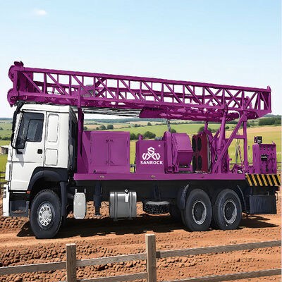 Ground Water Well Drilling Equipment Robust Performance Truck Mounted Water Well Drilling Rig Machine