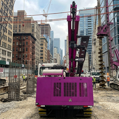 Screw Pile Driver Machine Alignment Control  Precision Depth Borehole 30m Solar Photovoltaic Pile Driver 