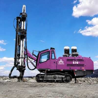 Crawler Drilling Rig Machine Water Cooled Turbo Engine More Power Consumes Less Fuel Hydraulic DTH Drilling Rig